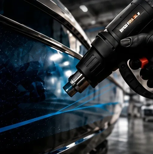 Finition au pistolet thermique et contrôle qualité