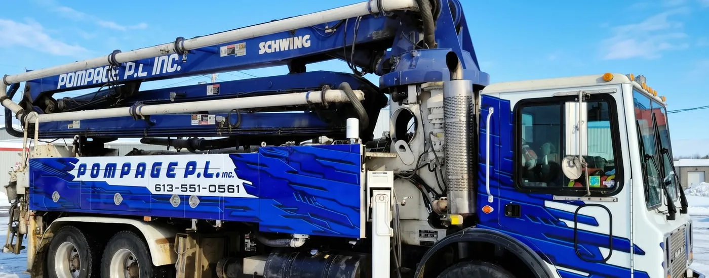Pompage P.L. — Wrap camion-pompe — Après