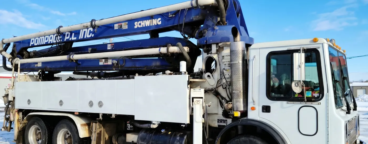 Pompage P.L. — Wrap camion-pompe — Avant